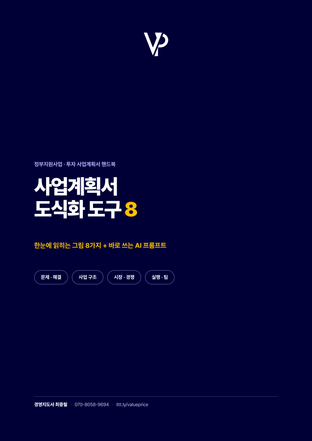 사업계획서 도식화 핸드북 원본 표지